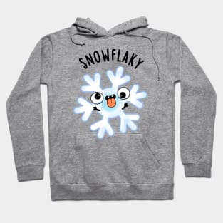 Snowflaky Funny Snow Flake Pun Hoodie